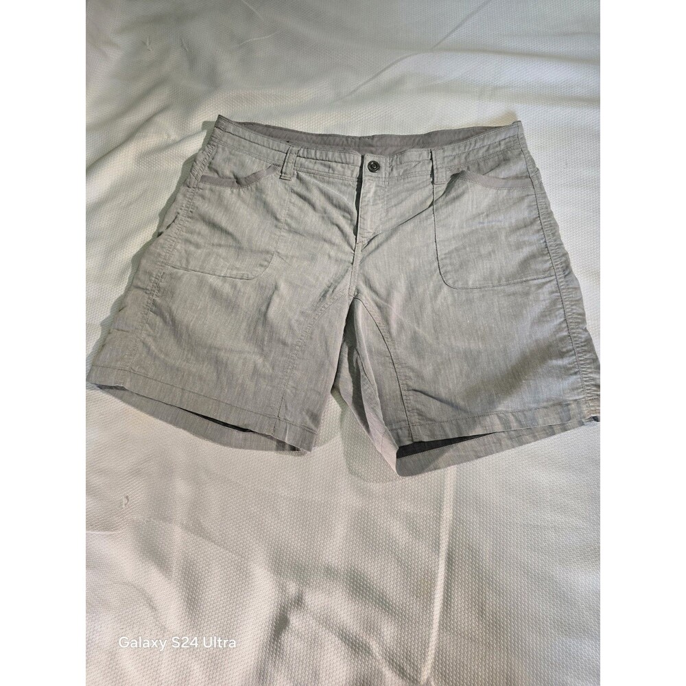 Kuhl Women's Gray Chino Shorts 16 Mid Rise 7" Inseam Pockets Hiking Shorts